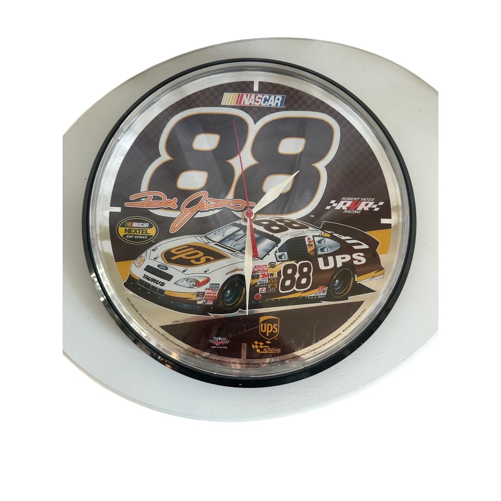 NASCAR Dale Jr. 88 UPS Racing Wall Clock WinCraft Robert Yates Racing 12 inch